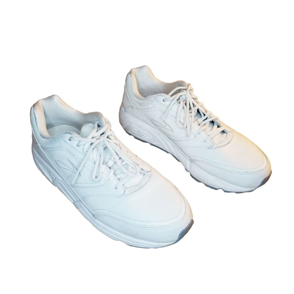 Brooks Addiction Walker Men's Size 12.5 White Walking Shoes Sneakers 1100391D111 - Picture 2 of 6